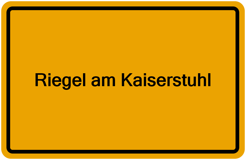 Handelsregisterauszug Riegel am Kaiserstuhl